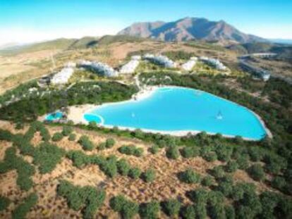 Vista del proyecto español Alcazaba Lagoon