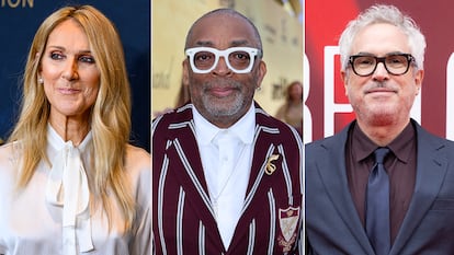 From left, Céline Dion, Spike Lee and Alfonso Cuarón.