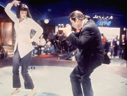 Uma Thurman y John Travolta, en la escena del baile de 'Pulp Fiction'.