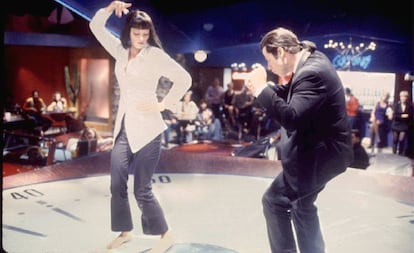 Uma Thurman y John Travolta, en la escena del baile de 'Pulp Fiction'.