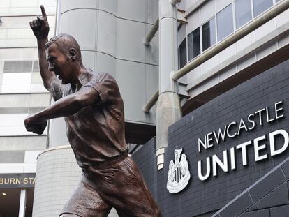 Una de las entradas al estadio del Newcastle.