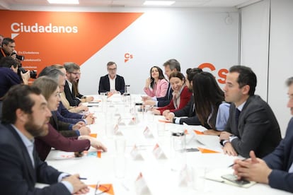 Reunión del comité permanente de Ciudadanos, el pasado día 18 de noviembre.