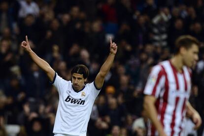 Khedira celebra el último gol.