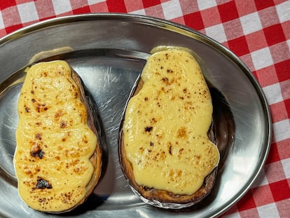 Receta berenjenas con salsa Mornay