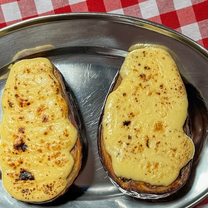 Receta berenjenas con salsa Mornay
