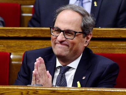 Quim Torra is elected new Catalan premier