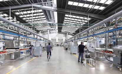 Fábrica de revestimientos cerámicos de Porcelanosa en Vila-real.