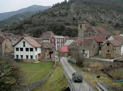 Vista de la localidad de  Fago (Huesca), de donde era alcalde Miguel Grima.
