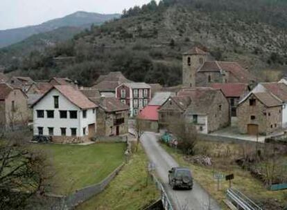 Vista de la localidad de  Fago (Huesca), de donde era alcalde Miguel Grima.