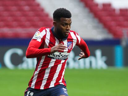 Lemar, con el Atlético.