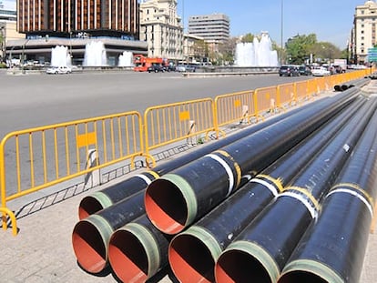 La plaza de Colón se prepara para las obras