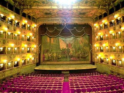 El interior del teatro de La Fenice, en Venecia.