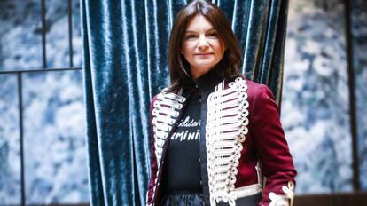 Natalie Massenet, presidenta del British Fashion Council, en Madrid la pasada semana. 