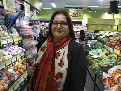 Ana María Llopis, en la inauguración de una tienda Dia en 2012.