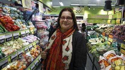Ana María Llopis, en la inauguración de una tienda Dia en 2012.