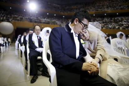 Además de las parejas, han asistido otros 20.000 feligreses e invitados, de acuerdo con el presidente de la sede de la Iglesia en Corea del Sur, Ryu Kyeung Seuk.