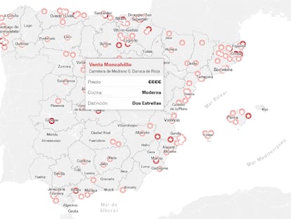 Mapa | Todos los restaurantes con estrella Michelin 2024 en España