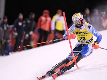 Quim Salarich, en el eslalon de Madonna di Campiglio, el 22 de diciembre pasado.