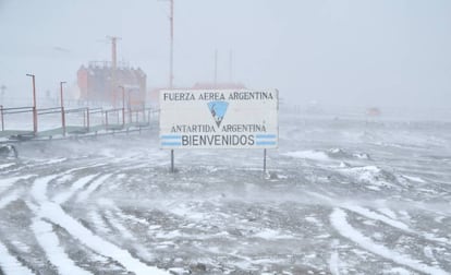 La Base Antártica Conjunta Marambio es la más grande de Argentina.