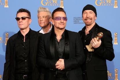 U2, Globo de Oro a la mejor canci&oacute;n original por &#039;Ordinary Love&#039;, compuesta para la pel&iacute;cula &#039;Mandela, del mito al hombre&#039;. 
 
