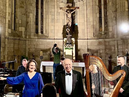 Leo Nucci en Betanzos, durante el último acto de la celebración del 800º aniversario de la ciudad. 