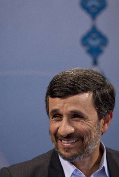 El presidente iraní, Mahmud Ahmadineyad, ayer en Teherán.