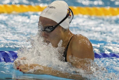 Marina García, durante su semifinal