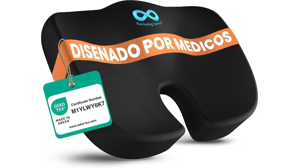 Cojín ergonómico diseñado por médicos.