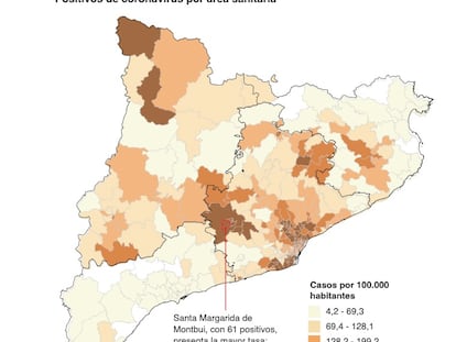 El azote del coronavirus en Cataluña, pueblo a pueblo