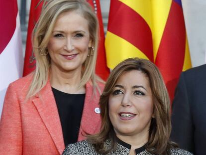 Cifuentes y Susana D&amp;iacute;ez, en la Conferencia de Presidentes.