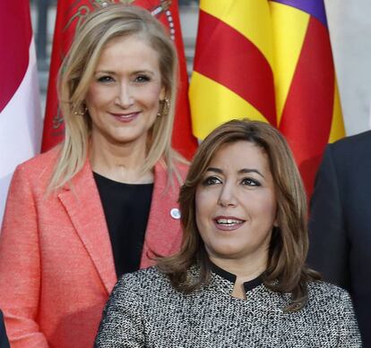 Cifuentes y Susana Díez, en la Conferencia de Presidentes.