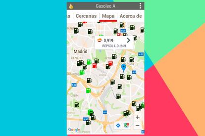 Con esta app podemos planificar el repostaje con antelación con el nuevo gestor de rutas, que muestra las gasolineras baratas cercanas a la ruta establecida. El precio de las gasolinas se actualiza todos los días, y se pueden encontrar de casi todas las variantes de combustible existentes en el mercado.