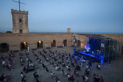 Concert de Cala Vento ahir a Montjuïc.