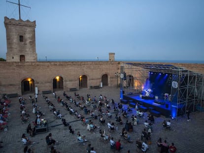 Concert de Cala Vento ahir a Montjuïc.