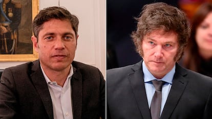 Axel Kicillof y Javier Milei