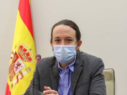 El vicepresidente del Gobierno y ministro de Derechos Sociales y Agenda 2030, Pablo Iglesias