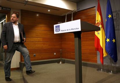 Junqueras, dijous passat a la Moncloa.