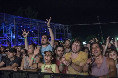 Público durante el concierto de Hot Chip en Buenos Aires.