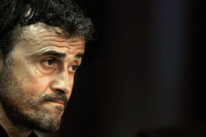 Luis Enrique, en rueda de prensa