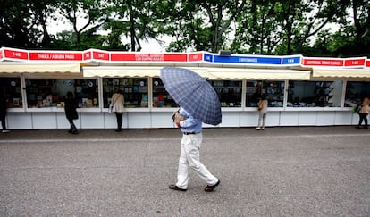 La Feria del Libro de Madrid, este viernes por la mañana.