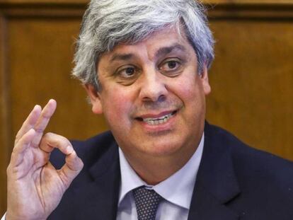 El ministro portugués de Finazas y presidente del Eurogrupo, Mário Centeno.