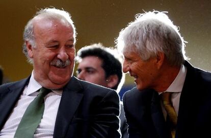 Del Bosque conversa con José Pékerman en Bogotá