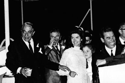 Jackie Onassis se casó por segunda vez con un diseño de Valentino. 