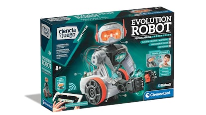 los mejores kits de robotica para ni?os: Clementoni Evolution dispone de 50 piezas para su montaje.