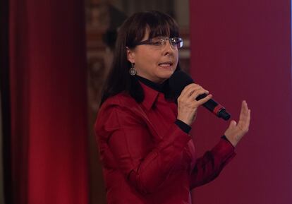 La directora del Conacyt, María Elena Álvarez-Buylla