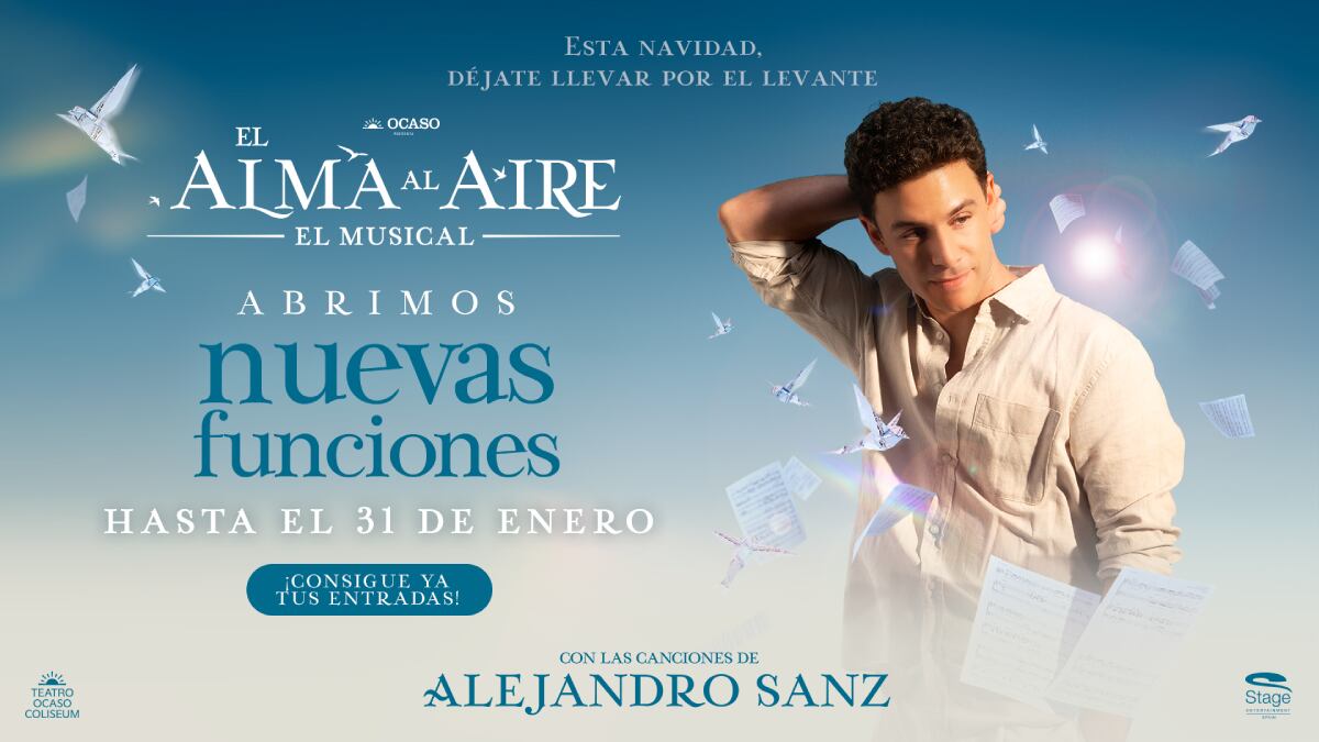 Imagen promocional del musical 'El Alma al Aire'.