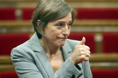 La presidenta del Parlament, Carme Forcadell.