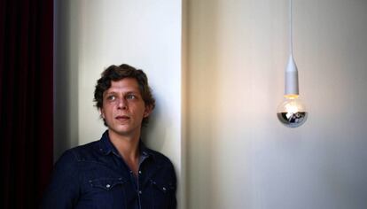 El periodista francés Antoine Leiris, en un hotel en Madrid.