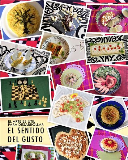 Cartel de la exposición: ‘El arte desarrolla el sentido del gusto’