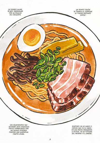 Interior del cómic ¡Ramen! (Libros Cúpula).